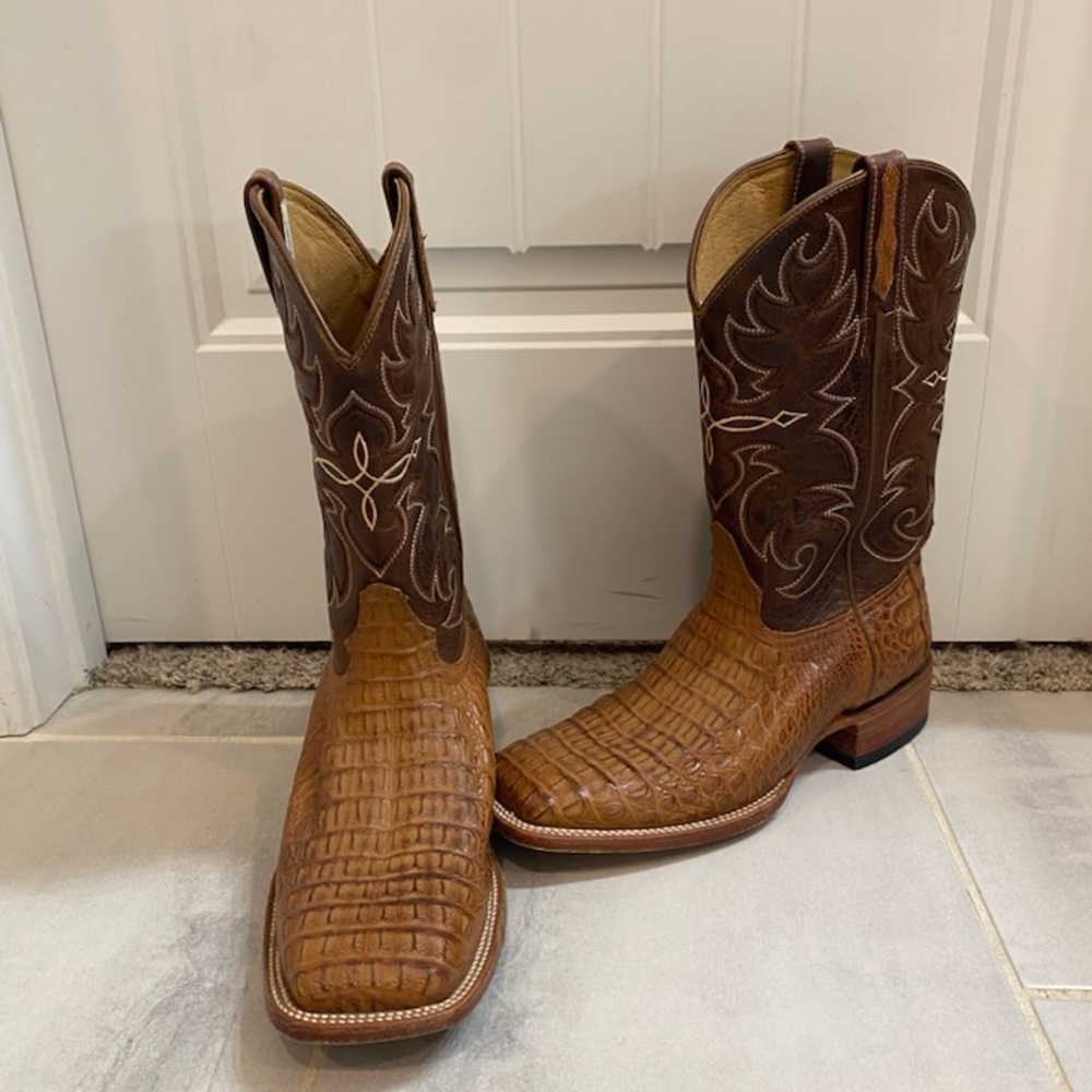 Men’s Cody James Caiman Leather Western Boots